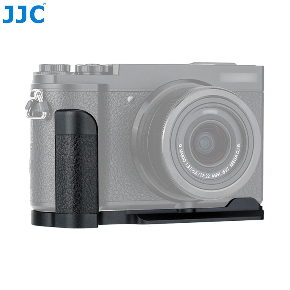 JJC HG-GX9 ขาตั้งกล้อง อะลูมิเนียม กันลื่น ตัว L พร้อมฐาน Arca Swiss และซ็อกเก็ต 1/4 นิ้ว -20 แบบเปลี่ยน สําหรับ Panasonic Lumix GX9 GX85 GX80 GX7 Mark III II DMW-HGR2
