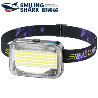 Smilingshark TD8004 ไฟหน้า led 7 โหมด สว่างมาก ชาร์จ USB กันน้ํา สําหรับตั้งแคมป์ ทํางาน ตกปลา กลางแจ้ง