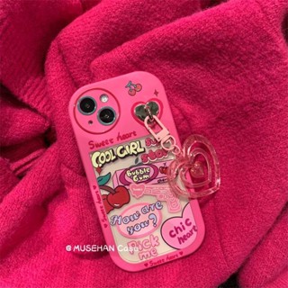 Ins เคสโทรศัพท์มือถือนิ่ม กันตก ลายดอกกุหลาบ เชอร์รี่ สร้างสรรค์ สําหรับ Apple Iphone 14promax 13 13promax 12 11 7 8Plus Xsmax 6S