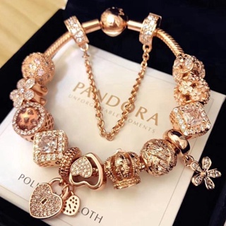 Pan_bracelet_ สร้อยข้อมือ สร้อยข้อมือ สีโรสโกลด์ อเนกประสงค์ สําหรับของขวัญ A3 AS68 p GR66RE8E8