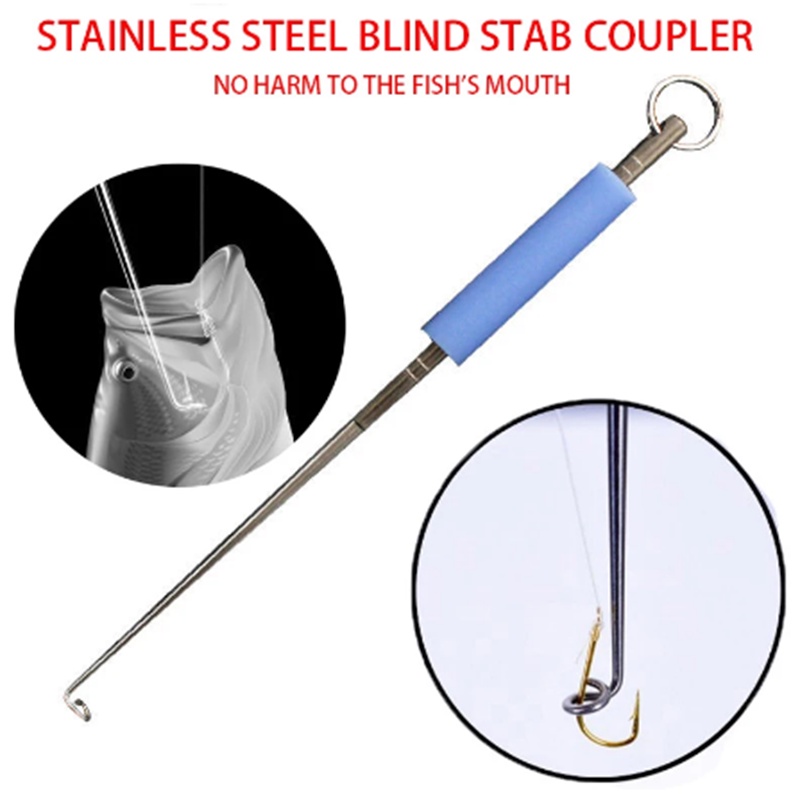 【CUNDA】🔥 Fish Hook remover สแตนเลสแบบพกพาตะขอตกปลา Rapid Decoupling Blind Poke remover tackles  เขาสามารถนำเบ็ดออกจากปากปลาได้อย่างรวดเร็ว เครื่องมือกำจัดตะขอปลา ตัวกำจัดตะขอตกปลา ตัวกำจัดตะขอปลา อุปกรณ์ตกปลา