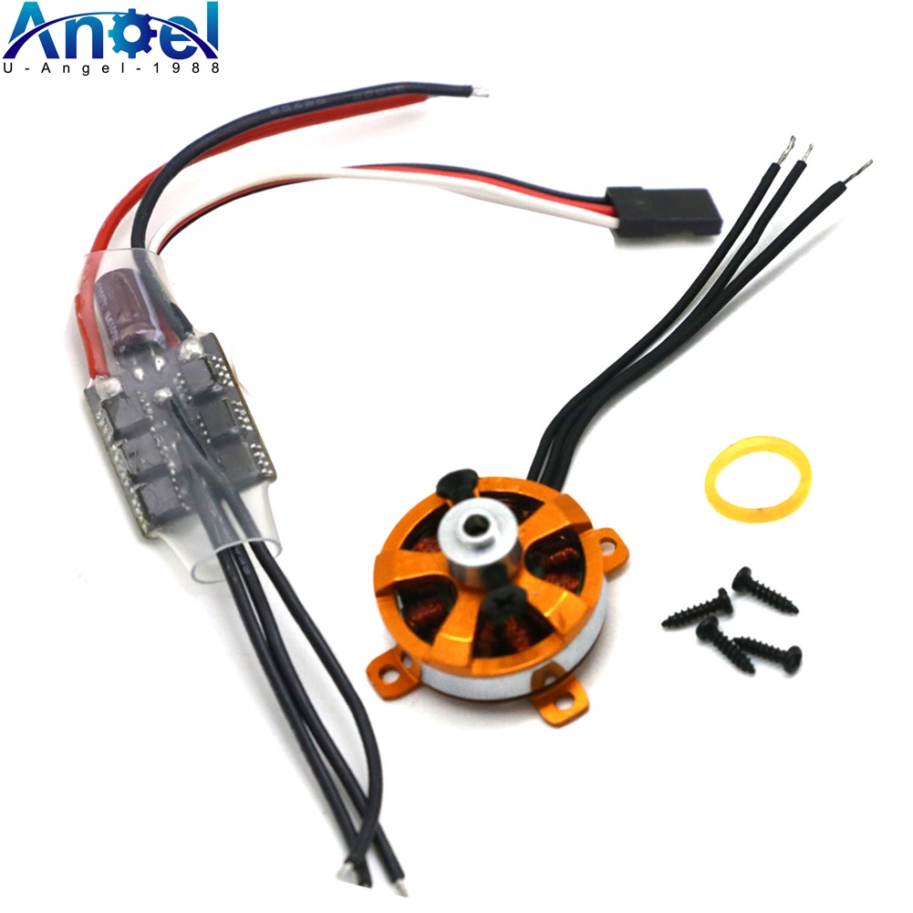 มอเตอร์ไมโครไร้แปรงถ่าน XXD 2205 A2205 7.6A 1400KV 1600KV SP พร้อมเมาท์ และ 10A ESC สําหรับเครื่องบิ