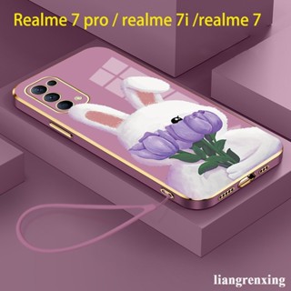 เคส realme 7 pro realme 7i realme c17 ใหม่ เคสโทรศัพท์มือถือ ซิลิโคนนิ่ม ชุบไฟฟ้า กันกระแทก สําหรับ realme 7 pro realme 7i realme c17 DDNH01 น่ารัก ลายการ์ตูน กันกระแทก