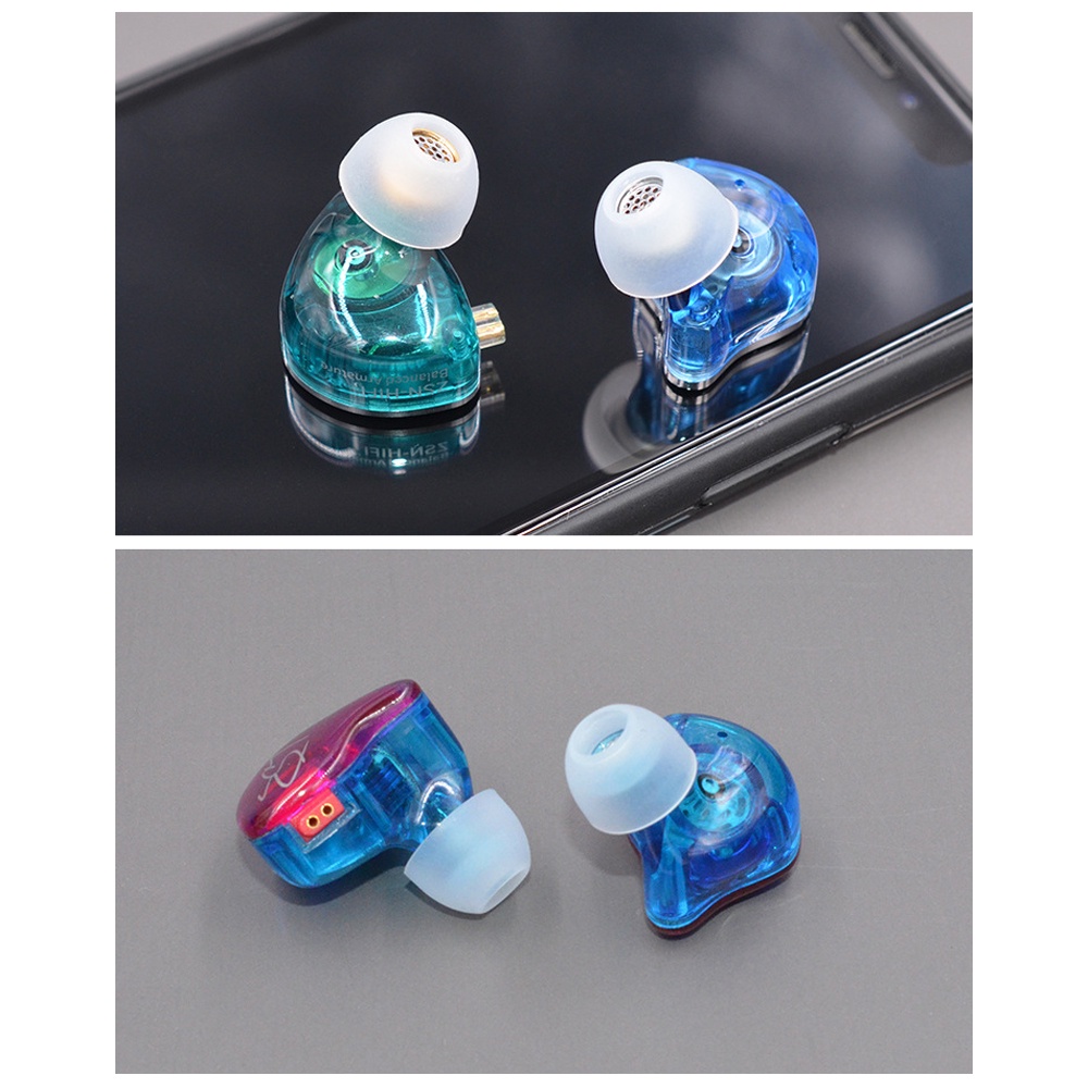 Uareliffe KZ ซิลิโคนเปลี่ยนหูเคล็ดลับ 3 คู่ SML แหวนยางนุ่มใสหูฟังเบาะเสียงแยกสบายโปร่งใสแผ่นรองหูฟังครอบคลุม