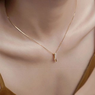 ►♕✧925 เงินสเตอร์ลิงหรูหรา All-Match สร้อยคอหญิง Niche Design ins Simple clavicle CHAIN ​​ของขวัญของขวัญวันเกิดวันวาเลนไ