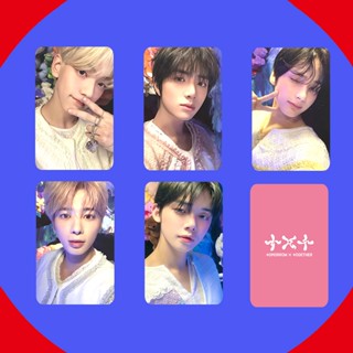 โปสการ์ดอัลบั้มรูปภาพ TXT LULLABY Soobin Yeonjun Beomgyu Taehyun Hueningkai Lomo Cards Tomorrow X Together Kpop จํานวน 5 ชิ้น ต่อชุด