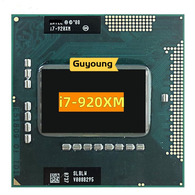 โปรเซสเซอร์ CPU Core i7-920XM i7 920XM 2.0 GHz Quad-Core Eight-Thread 8M 55W Socket G1 rPGA988A