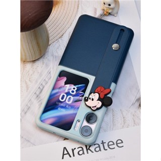 ∏✠ஐ ใหม่ เคสโทรศัพท์มือถือ ฝาพับ ลายการ์ตูนน่ารัก พร้อมสายคล้องมือ สําหรับ OPPO Findn2Flip Find N2