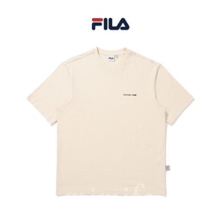 [FILA Korea] เสื้อยืดแขนสั้น พิมพ์ลายโลโก้นาโน FILA