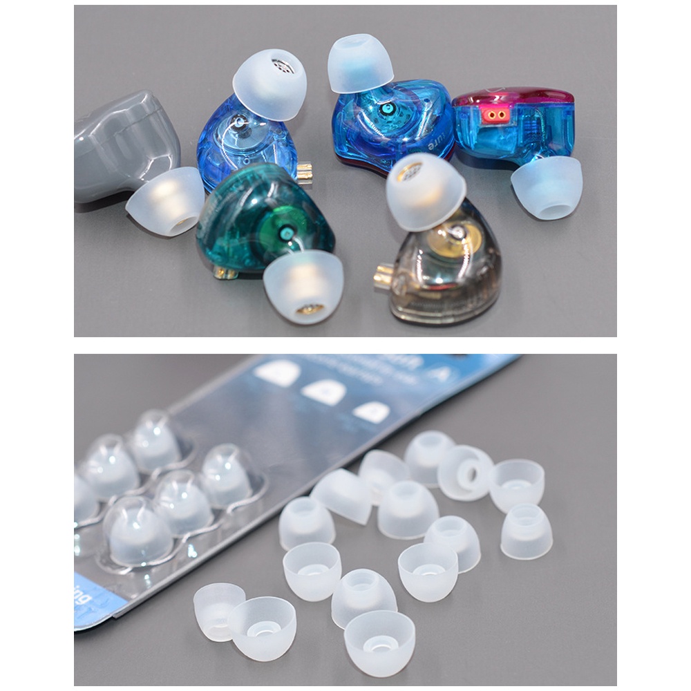 Uareliffe KZ ซิลิโคนเปลี่ยนหูเคล็ดลับ 3 คู่ SML แหวนยางนุ่มใสหูฟังเบาะเสียงแยกสบายโปร่งใสแผ่นรองหูฟังครอบคลุม