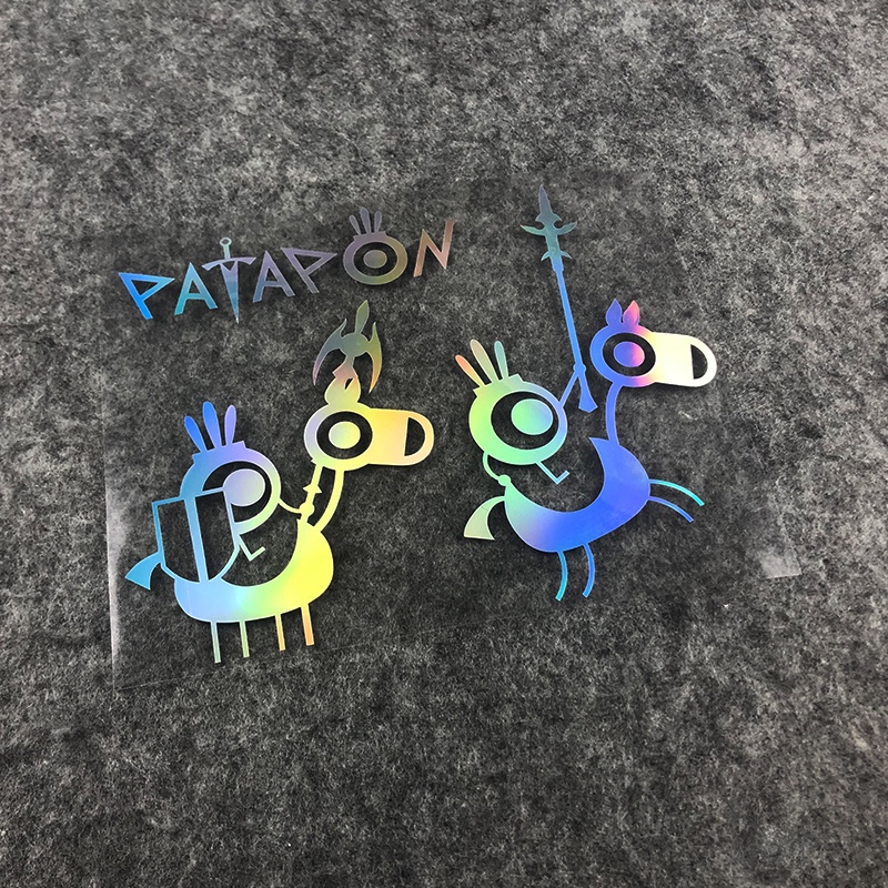 [P-A645] สติ๊กเกอร์ติดรถยนต์ patapon patapon สติกเกอร์กลวงแอฟริกันภาพจิตรกรรมฝาผนังดั้งเดิมสไตล์ PSP