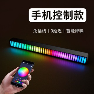 โคมไฟตั้งโต๊ะ RGB LED แสดงจังหวะเสียง คอมพิวเตอร์ ตกแต่งรถยนต์ RGB