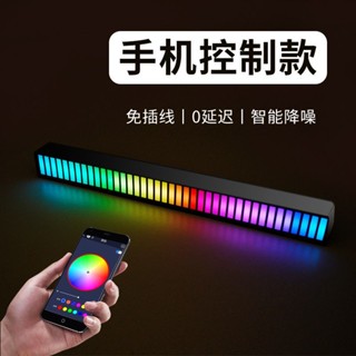 โคมไฟตั้งโต๊ะ RGB LED แสดงจังหวะเสียง คอมพิวเตอร์ ตกแต่งรถยนต์ RGB