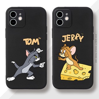 เคส iPhone13 ฝาครอบป้องกันการตก สร้างสรรค์ น่ารักการ์ตูน แมวและเมาส์ รุ่นคู่ ฝาครอบป้องกันการตก สำหรับ เคสไอโฟน11 โทรศัพท์ se2020 7 8 plus 11 เคสไอโฟน 12 13 14 pro max เคสไอโฟน 13 เคสไอโฟน เคสไอโฟน7พลัส xs XR iPhone case เคสโทรศัพท์