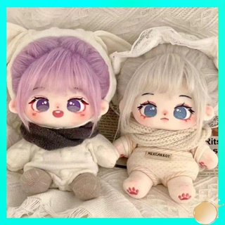 ชุดตุ๊กตา 20cm ตุ๊กตาตัวเล็ก 10cm Big Joe Little Joe Sisters Cotton Doll ตุ๊กตาทอดตุ๊กตาสาว 20 ซม. เสื้อผ้าตุ๊กตาน่ารักของขวัญตุ๊กตา