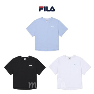 [FILA Korea] เสื้อยืดแขนสั้น ผ่าข้าง สไตล์สปอร์ต