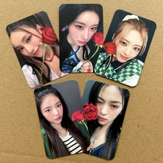 โปสการ์ด ITZY Photocards RYUJIN CHAERYEONG LIA YUNA YEJI Lomo Cards CHESHIRE CHECKMATE Album Kpop จํานวน 5 ชิ้น ต่อชุด