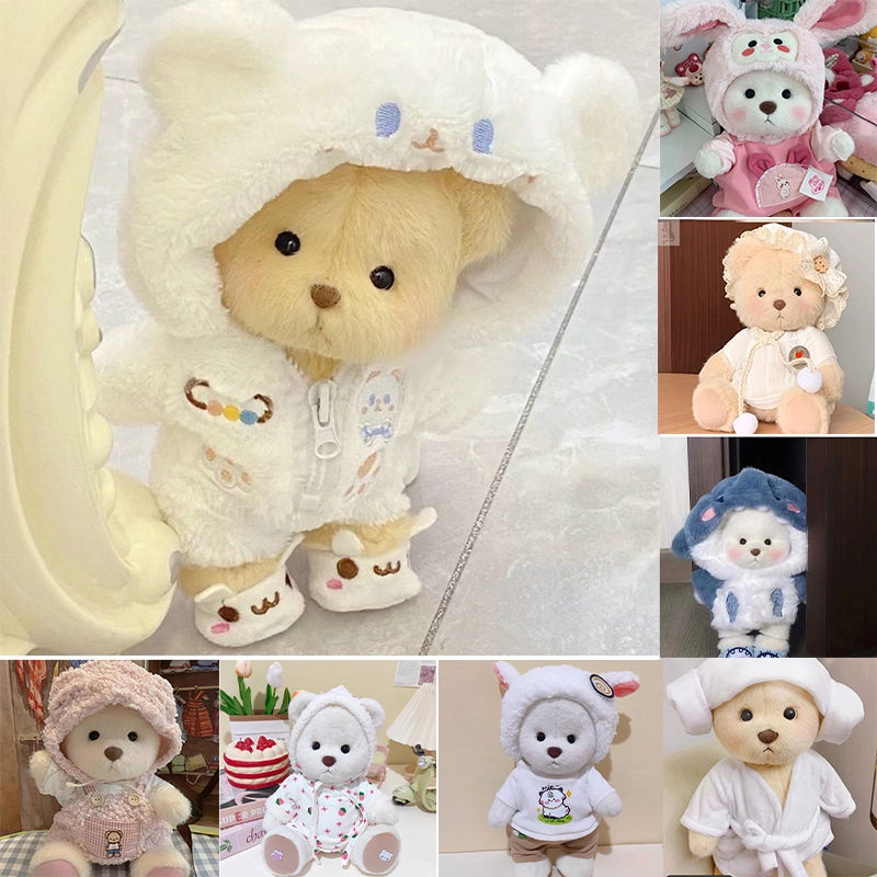 （Only clothes）Lena Bear เสื้อผ้าตุ๊กตาหมี แฮนด์เมด 30 ซม. แบบเปลี่ยน สําหรับตุ๊กตาหมี