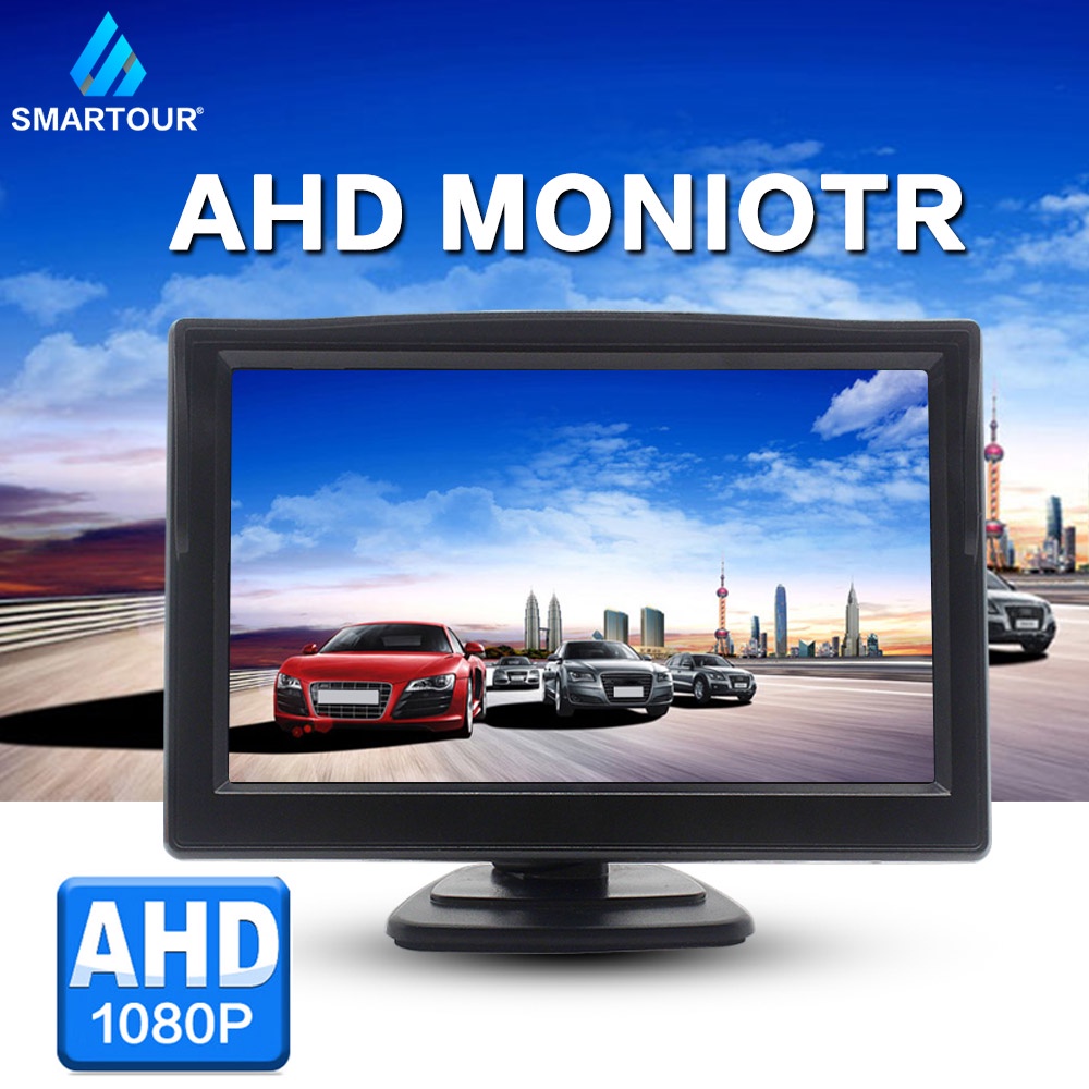 5 นิ้ว AHD 1080P จอแสดงผลความละเอียดสูงหน้าจอรถ 1920 * 1080P รถความละเอียดสูง starlight night vision กล้องรถย้อนกลับภาพจอแสดงผล AV หัว