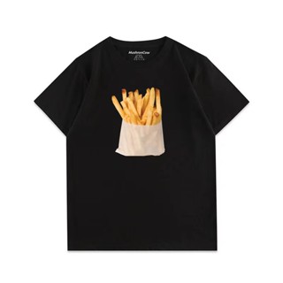 เสื้อยืดแขนสั้น คอกลม พิมพ์ลาย Hook ON YOU Big French Fries เข้ากับทุกการแต่งกาย สําหรับผู้ชาย และผู้หญิง