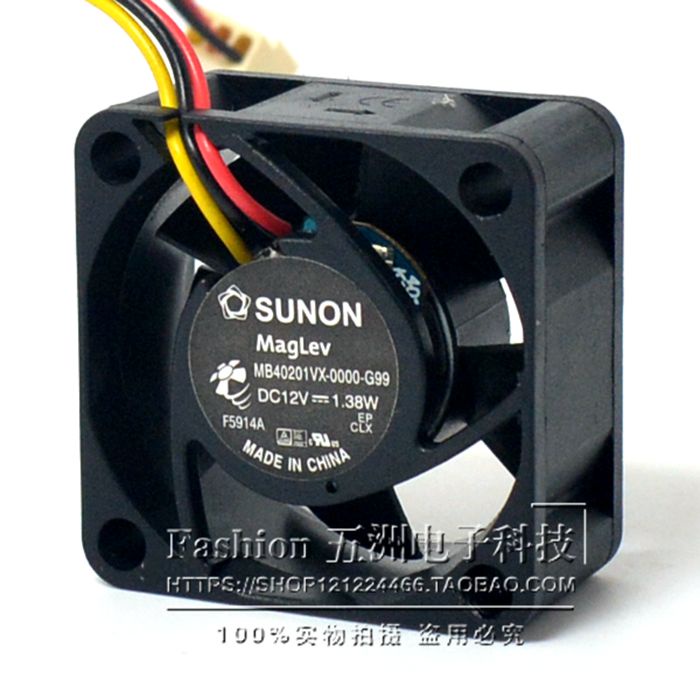 จัดส่งรวดเร็ว = SUNON 12V 1.38 W 4CM 4020 พัดลมสวิตช์ลอยแม่เหล็ก MB40201VX-0000-G99