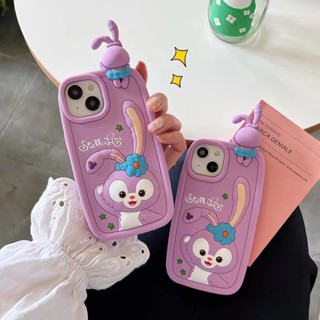 เคสซิลิโคนนิ่ม ลายการ์ตูนกระต่าย สําหรับ iPhone14 13 12 11 Pro MAX