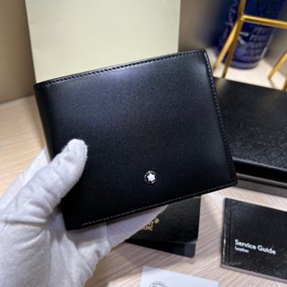 ใหม่ กระเป๋าสตางค์ Montblanc 12 ช่อง สําหรับใส่บัตร 2023103382#1391809กระเป๋าสตางค์ หนังแท้