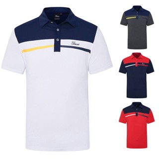 Titleist เสื้อโปโล แขนสั้น ดูดซับความชื้น แห้งเร็ว ระบายอากาศ สําหรับผู้ชาย