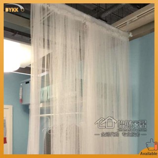 ม่านห้องน้ำ ม่านกั้นห้อง จัดส่งฟรี IKEA Lier curtains finished gauze curtain transparent tulle window screen 560x250 white