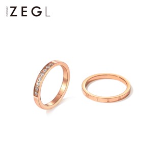 Zengliu แหวนนิ้วชี้ รูปตัวเลขโรมัน หรูหรา สไตล์ญี่ปุ่น แฟชั่นคู่รัก สําหรับผู้หญิง