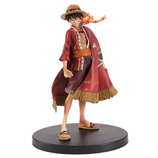 ฟิกเกอร์ One Piece 15th Anniversary Cloak Luffy พร้อมกล่อง สําหรับตกแต่ง