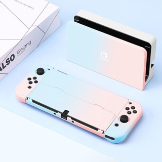 เคส PC แบบแข็ง สีขาว สําหรับ Nintendo Switch OLED NS OLED