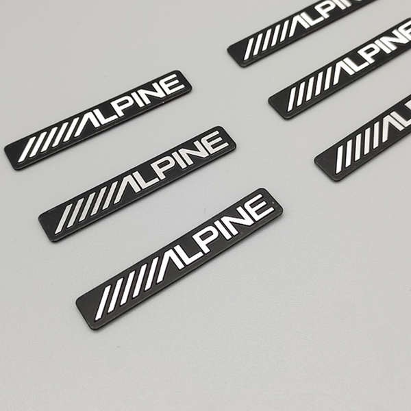 Alpine Alpine Car Label Professional เครื่องเสียงรถยนต์ดัดแปลงสติกเกอร์รถ Alpine เครื่องหมายการค้าสต