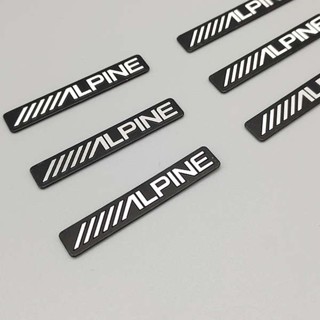 Alpine Alpine Car Label Professional เครื่องเสียงรถยนต์ดัดแปลงสติกเกอร์รถ Alpine เครื่องหมายการค้าสติ๊กเกอร์โลโก้