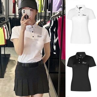 [Titleist] เสื้อโปโลแขนสั้น แบบแห้งเร็ว ระบายอากาศได้ดี เหมาะกับฤดูร้อน สําหรับผู้หญิง