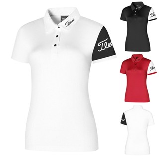 [Titleist] ใหม่ เสื้อกีฬากอล์ฟ ระบายอากาศ ทรงสลิมฟิต แฟชั่นฤดูร้อน สําหรับผู้หญิง