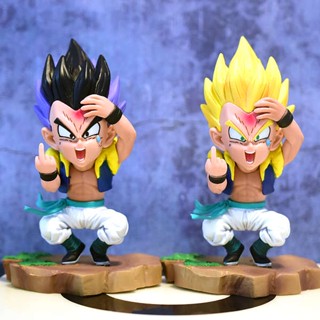 โมเดลฟิกเกอร์ Gotenks Dragon Ball q Version gk ขนาดเล็ก คุณภาพสูง สําหรับตกแต่งรถยนต์