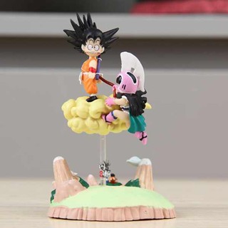 โมเดลฟิกเกอร์ Dragon Ball GK Big Egg Scene Replenishment-5th Egg Goku Kiki Tendon Fighting Cloud Scene สําหรับตกแต่ง