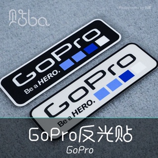 สติกเกอร์สะท้อนแสง กันน้ํา กันแดด พิมพ์ลายตัวอักษร GOPRO แฟชั่นทันสมัย สําหรับติดตกแต่งรถมอเตอร์ไซค์ รถจักรยาน