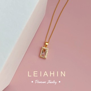 LEIAHIN สร้อยคอโชคเกอร์ เหล็กไทเทเนียม ชุบทอง 18k ปรับความยาวได้ ของขวัญวันเกิด สไตล์เกาหลี สําหรับผู้หญิง