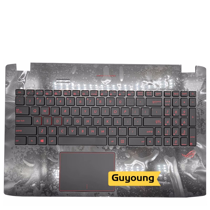 YJX คีย์บอร์ด Palmrest Topcase Upper สําหรับ Asus ROG GL552 ZX50V 6700 6300 GL552J GL552JX GL552V GL