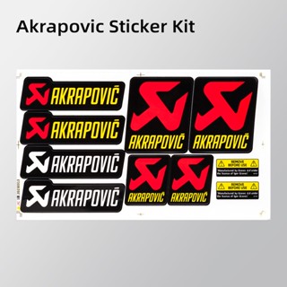 ชุดสติกเกอร์ติดท่อไอเสียรถจักรยานยนต์ Akrapovic