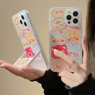 ใหม่ เคสโทรศัพท์มือถือแบบนิ่ม กันกระแทก ลายการ์ตูนหมีพูห์ Two-in-One สไตล์คู่รัก สําหรับ OPPO Reno8 Reno7pro reno6 7z Reno5 A77