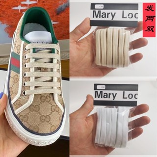 GUCCI [ชนเผ่าสีหลัก] เชือกผูกรองเท้า ผ้าฝ้าย ลายดอกไม้ มิกกี้ แอปเปิ้ล 1977 สําหรับผู้ชาย ผู้หญิง