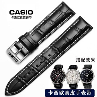 🔥 โปรโมชั่นใหญ่ 🔥CASIO สายนาฬิกาหนัง Casio ของแท้เหมาะสำหรับ MTP1375 1183 1303 1370 1384 ชาย 22