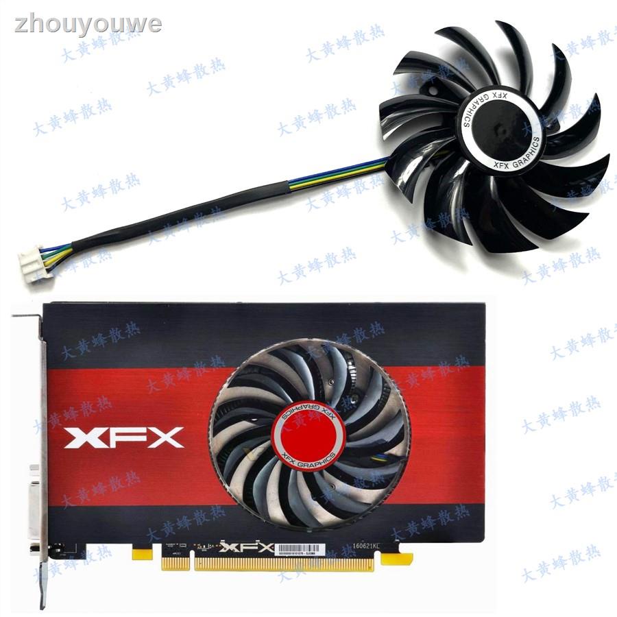 = XFX XFX RX560 550 460 2GB/4GB Core Edition OC พัดลมระบายความร้อนการ์ดกราฟิก