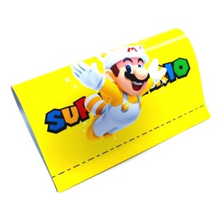 สติกเกอร์ตัวต่อเลโก้ ลาย Super Mario แบบสร้างสรรค์ สําหรับติดตกแต่งรถยนต์