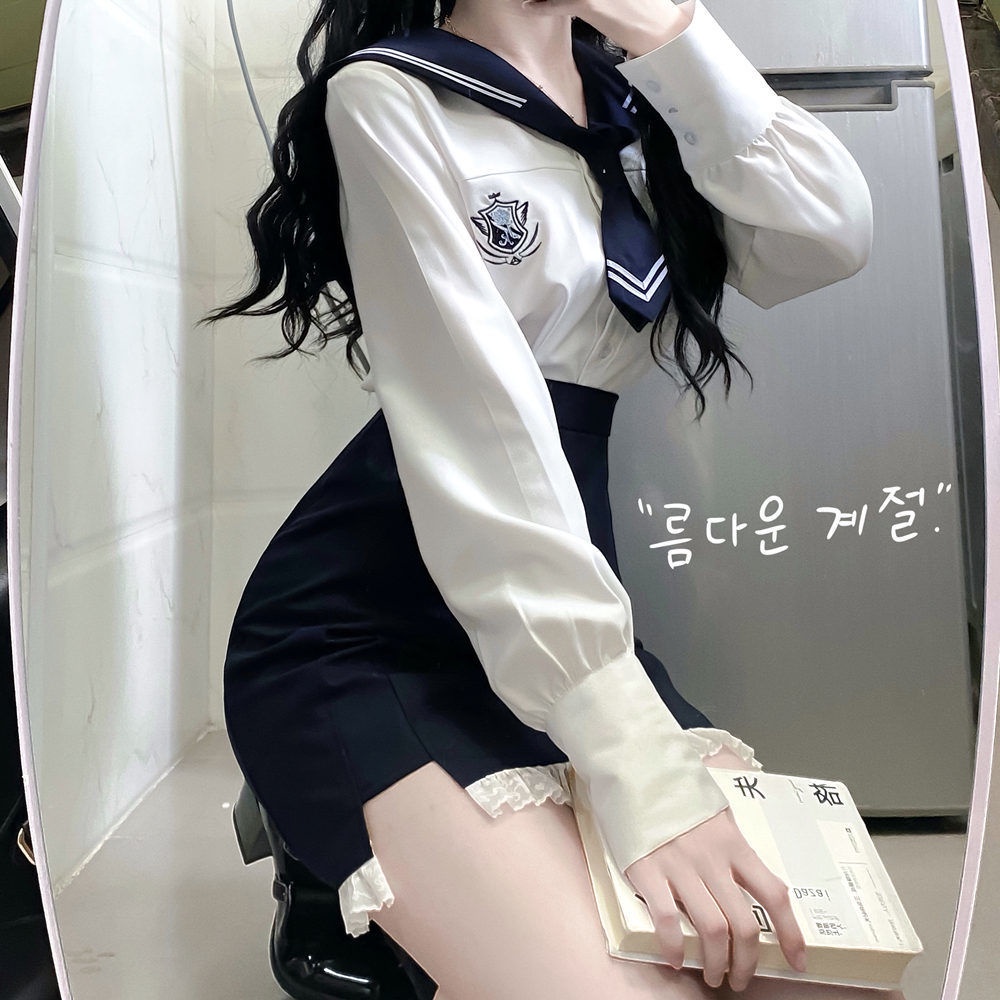 女中猫เฉียบพลันเจเค韩式制服辣学风jk包แม่พิมพ์น้ํา手服套装ygao ของผู้หญิงโรงเรียนมัธยมแมวสนุก JK Clubs Original K.4