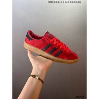 Adidas Originals Bermuda suede รองเท้าผ้าใบลําลอง หนังนิ่ม กันลื่น น้ําหนักเบา ทนต่อการสึกหรอ