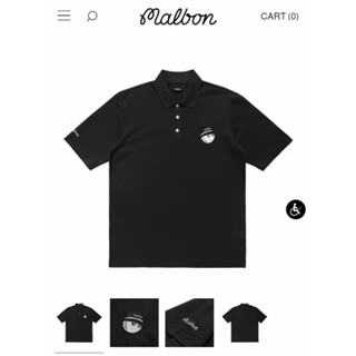 [MALBON] เสื้อโปโลแขนสั้น ผ้าฝ้ายแท้ ลาย MALBON CCPER สไตล์นักธุรกิจ แฟชั่นสําหรับผู้ชาย